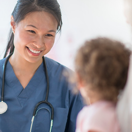 Female clinician is seeking a girl patient.